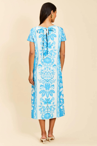 Adria Midi Dress, Florentine Blue