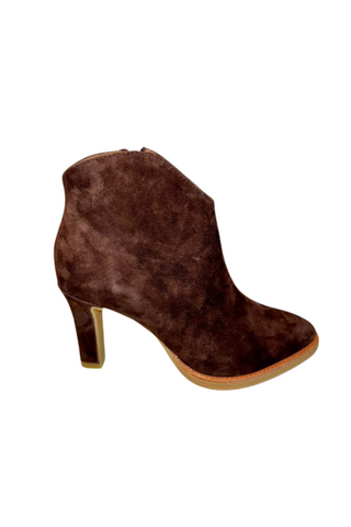 Marron Bootie, Brown