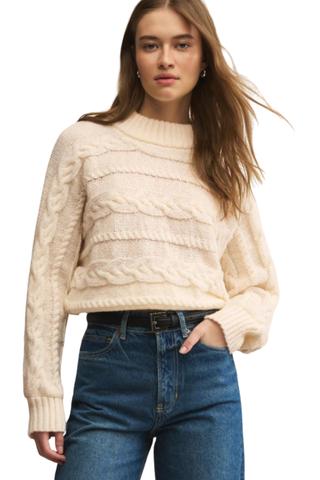 Arctic Cable Sweater, Warm White