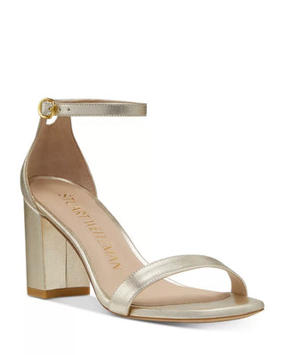 Nudistcurve 75 Block Sandal, Platino