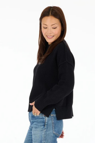 Boyfriend Happy Everything Sweater, Black