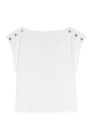 Brooks Boatneck Top, Optic White
