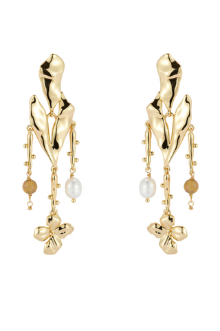 Lelani Luxe Earrings, White Gold