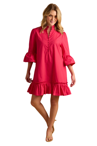 Chelsea Dress, Bright Rose