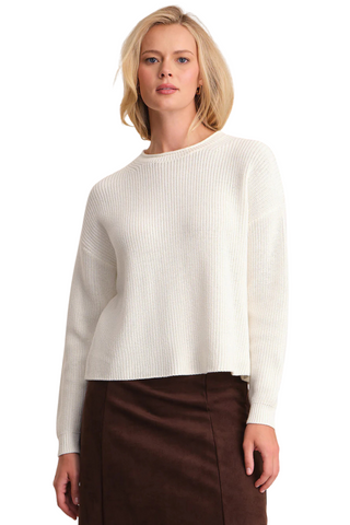 Daphne Cropped Pullover, Chalk