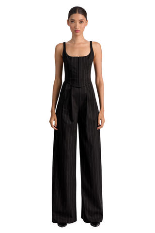 Rebecca Jumpsuit, Black/Off White