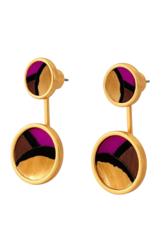 Sophia Bezel Jacket Earring