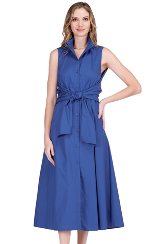 Back Wrap Maxi Dress, Navy