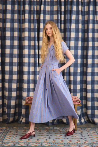 Sloane Wrap Dress, Marfa Stripe