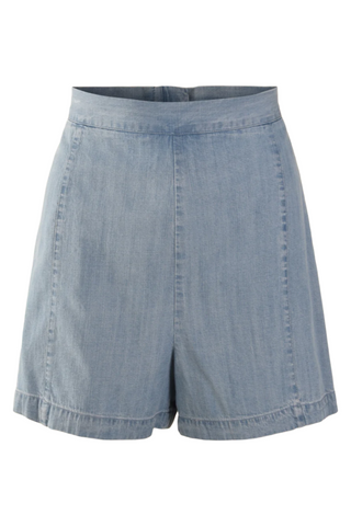Tailored Short, Denim Chambray