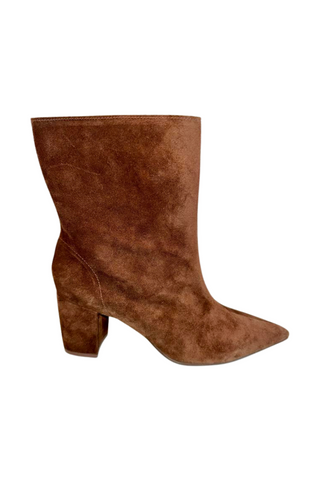 Lynette Bootie, Brown Suede
