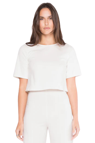 Short Sleeve Top, Off-White