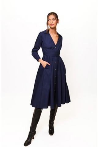 Cora Dress, Navy