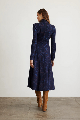 Thea Dress, Maritime Blue/Mahogany