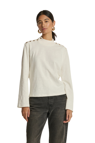 Neda Long Sleeve Tee, Porcelain