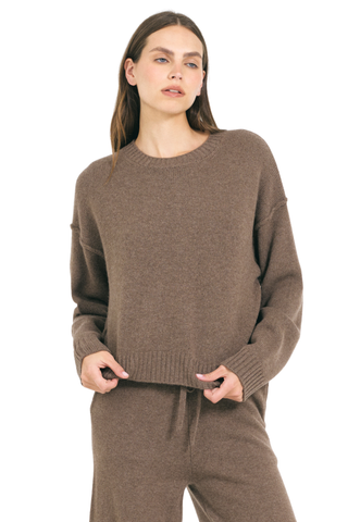 Annika Cashmere Crewneck, Husk