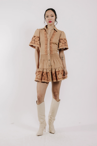 Liane Dress, Biscuit