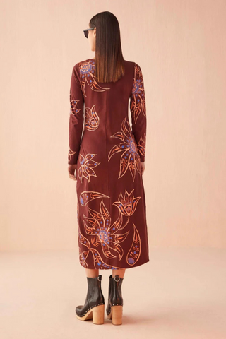 Delany Dress, Eliza Espresso