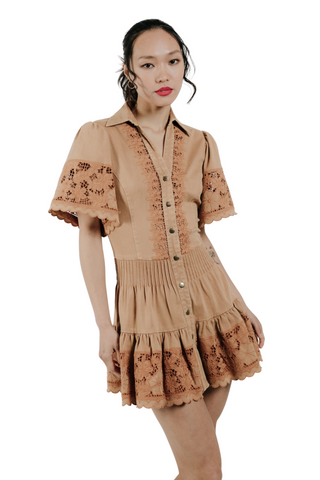 Liane Dress, Biscuit