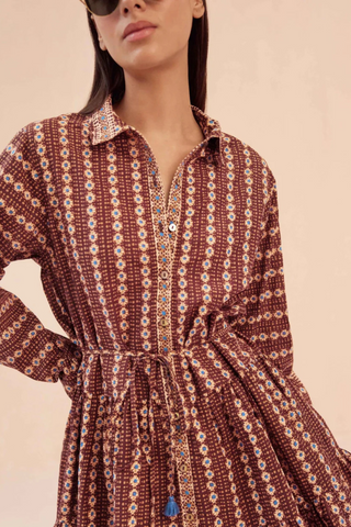 Tula Mini Dress, Aara Espresso
