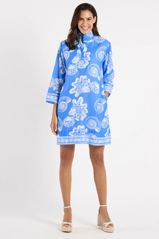 Helen Mini Dress, Shoreline Harbor Blue