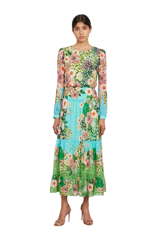 Isabel Dress, Plumeria Wave