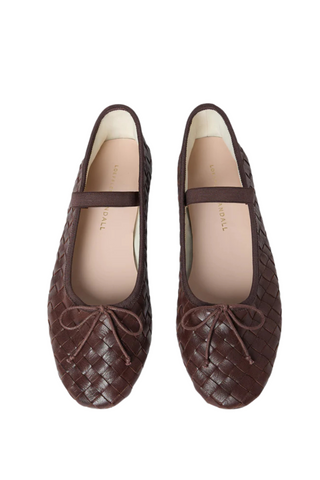 Leonie Woven Ballet Flat, Espresso