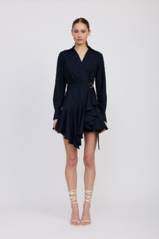 Prudence Mini Dress, Navy White