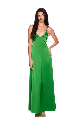 Satin Slip Dress, Shamrock 4 Satin Slip Dress, Shamrock 4