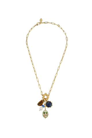 Wrenley Charm Necklace, Multi