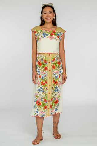 Frannie Skirt, Butterfly Garden