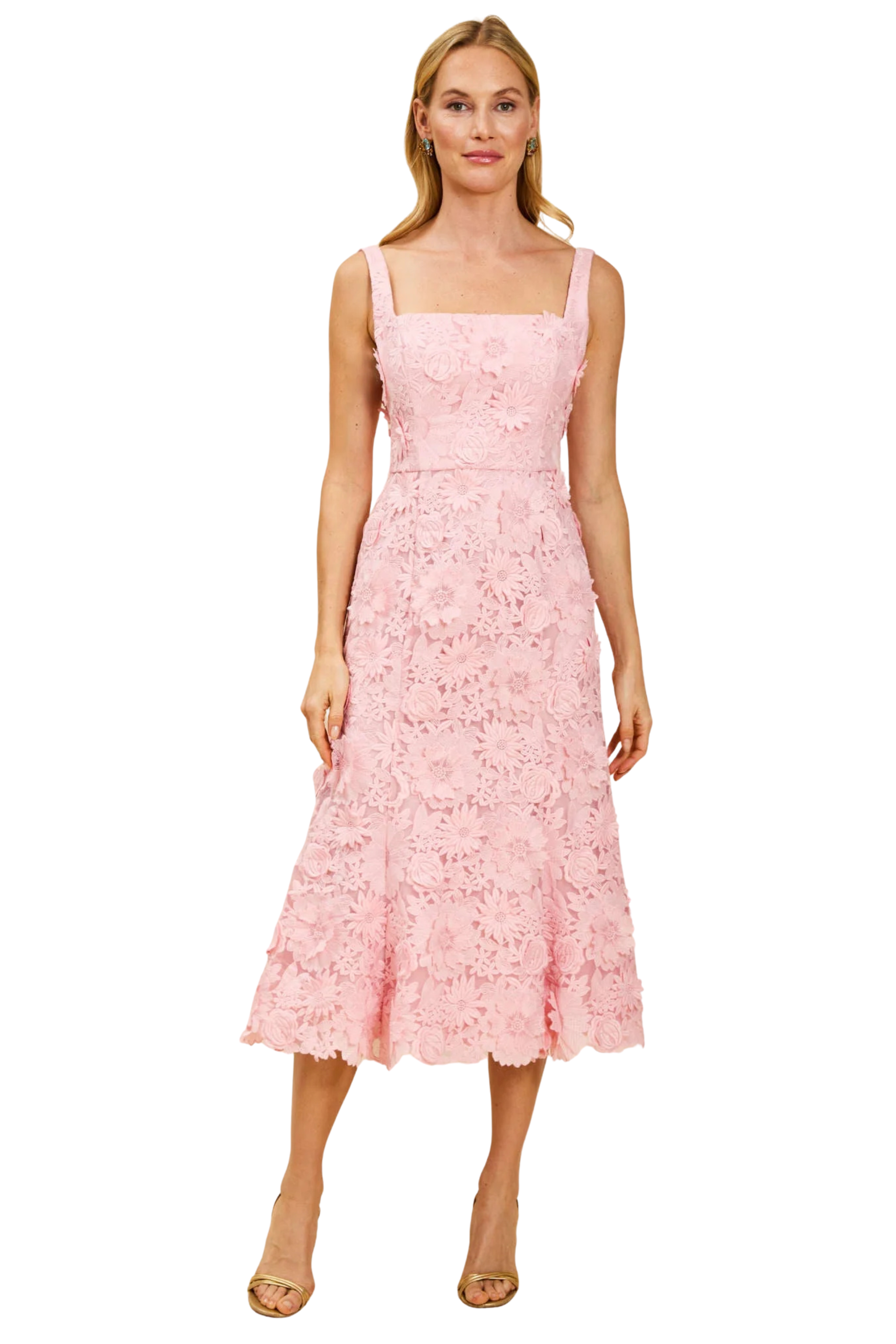 Manila Midi Dress, Blush Pink 10