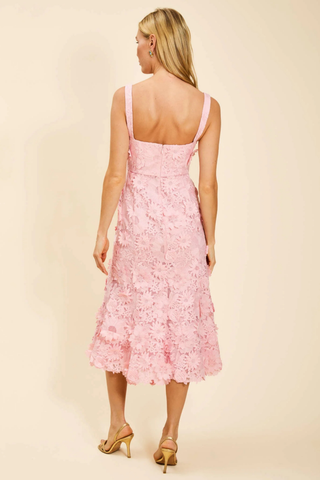 Manila Midi Dress, Blush Pink