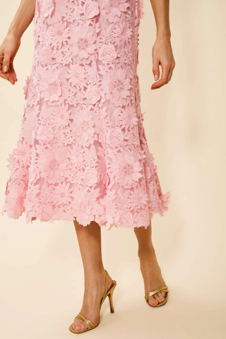 Manila Midi Dress, Blush Pink