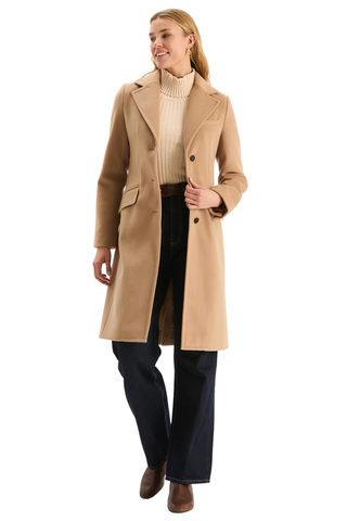 Penny Mid Length Coat, Camel
