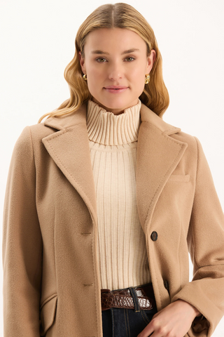 Penny Mid Length Coat, Camel