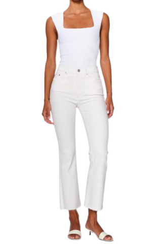 Bridget Boot Crop Jean, White