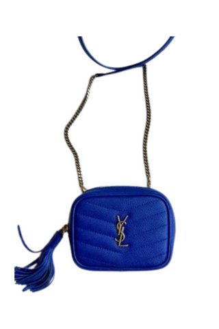 Baby Lou Chain Wallet, Blue