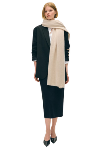 Cashmere Travel Wrap, Natural Heather