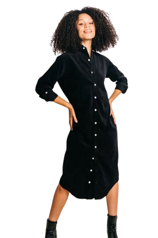 Girlfriend Midi Dress, Black