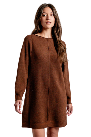 Assima Sweater Dress, Brownie