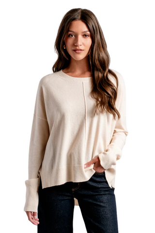 Wagner Crew Sweater, Ecru