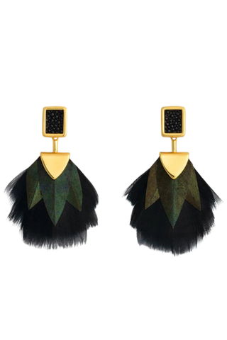 Elise Bezel Drop Earring