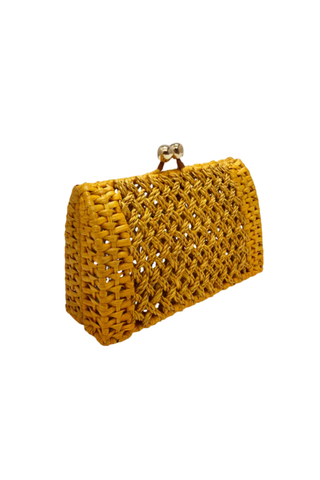 Cardy Tracy Clutch, Light Honey