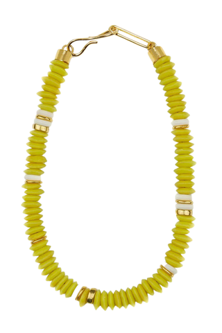 Laguna Necklace, Electric Neon Yellow