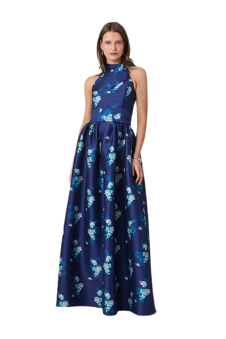 May Dress, Navy Multi