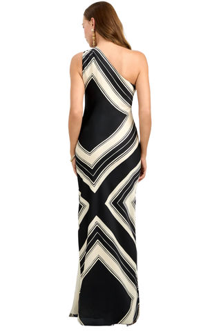 Chianti Dress, Almond/Black