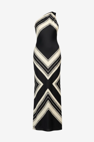 Chianti Dress, Almond/Black