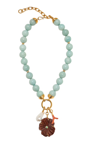 Desert Bloom Necklace, Amazonite