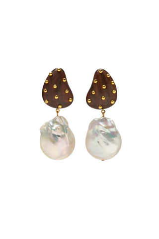 Orbit Earrings, Pearl